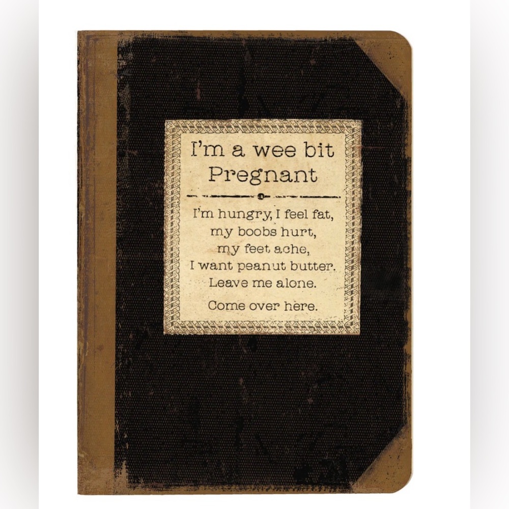 Pregnancy journal baby shower gift